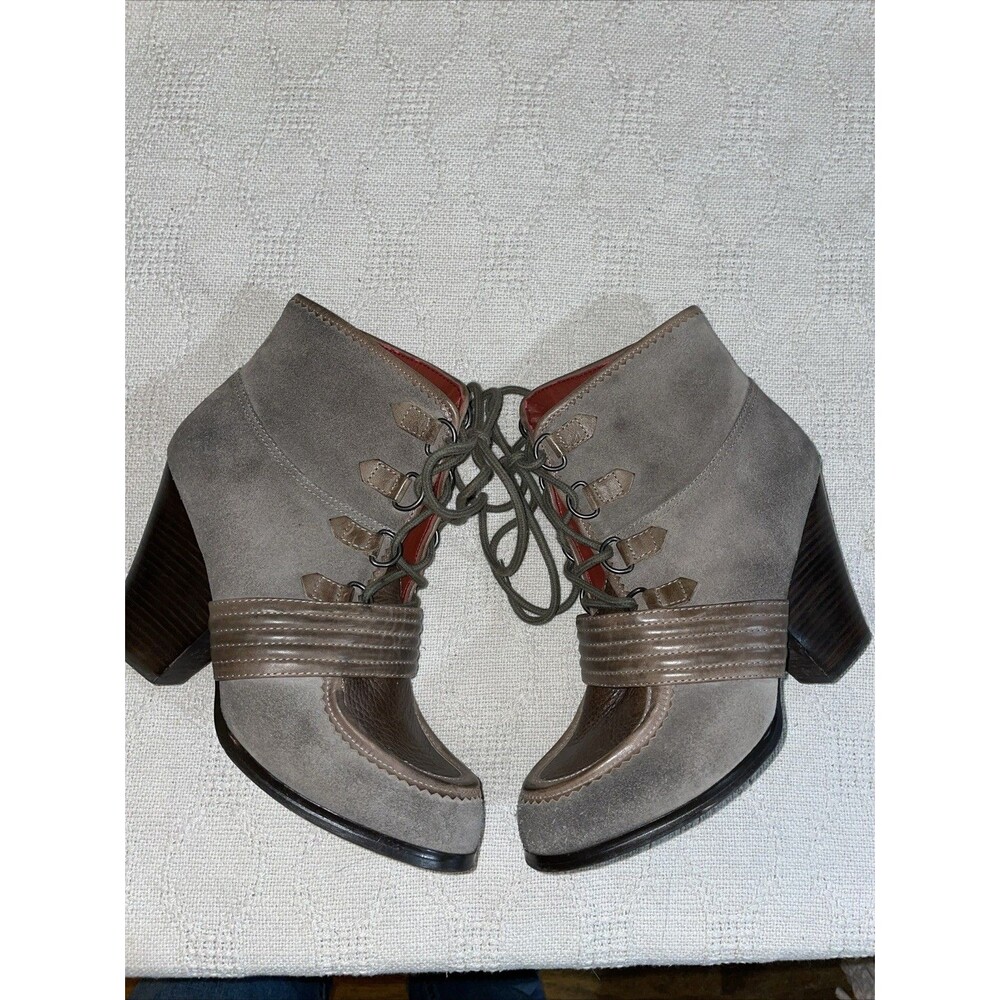 Luxury Rebel Women’s Ankle Boots Size 40 U.S. 9 M Gray Leather Going Out Party